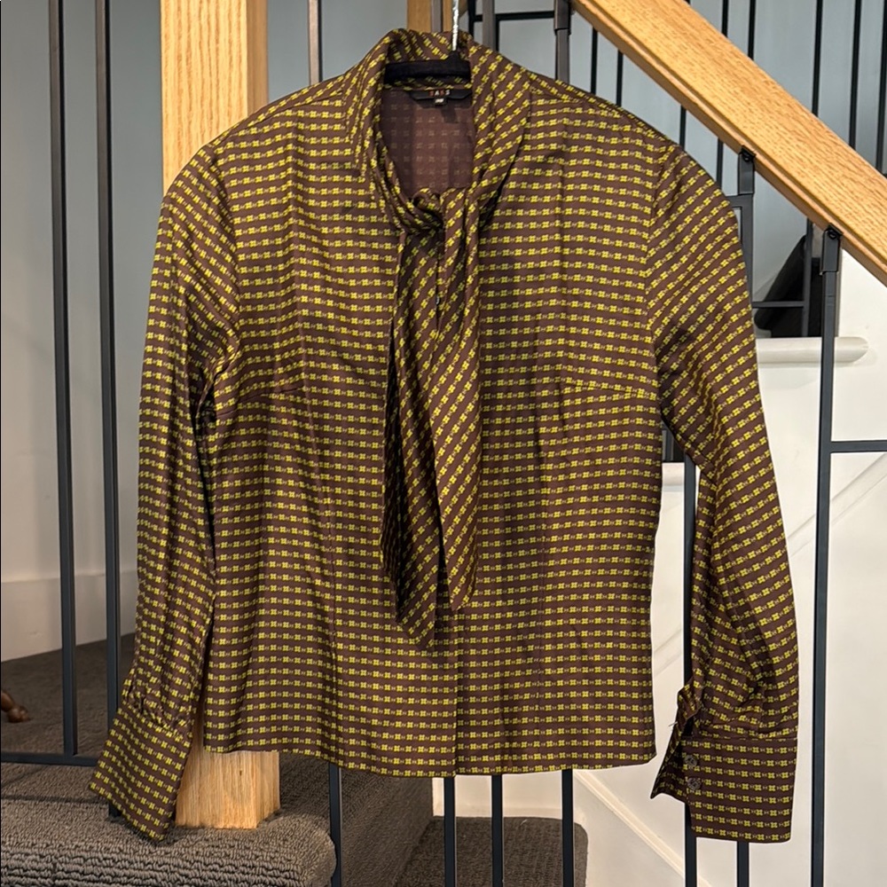 Daks Silk Blouse with Tie Neck